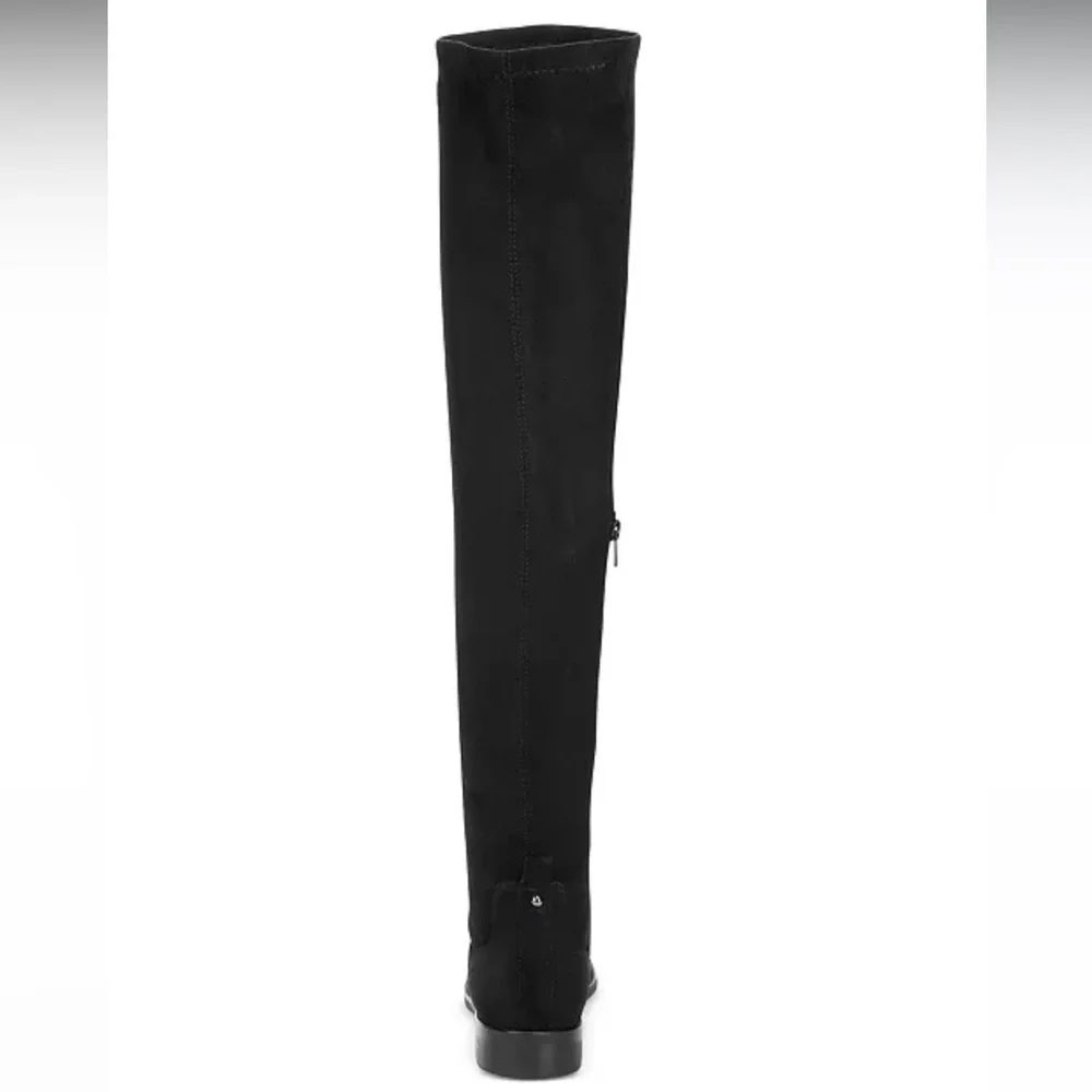 Kenneth Cole Reaction Wind-y Black Faux Suede Over The Knee Boots Size 7.5